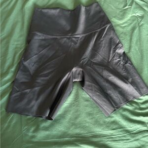 Aerie Black High-Waisted Athletic Shorts